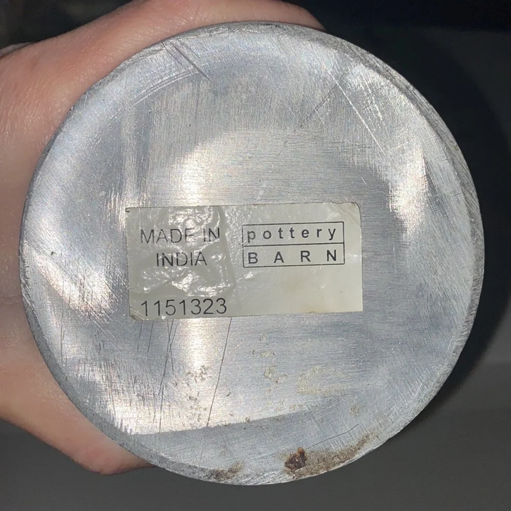 Pottery Barn Pewter Vase